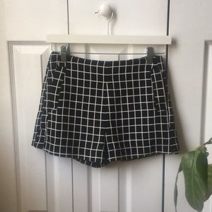 Sophie Rue Black and White Chic Shorts